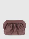 Themoirè Bios Clutch Bag In Brown