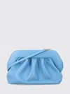 Themoirè Sculptural Blue Vegan Fabric Clutch With Magnetic Closure