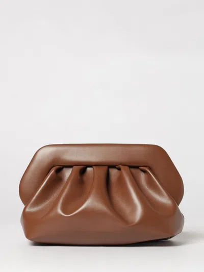 Themoirè Themoir&egrave; Bios Vegan Leather Clutch  In Brown