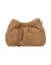 Themoirè Handbags In Camel