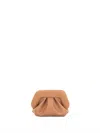 Themoirè Hazelnut Vegan Clutch With Shoulder Strap