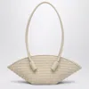 Themoirè Ivory Olympia Bag In Woven Eco-leather In White