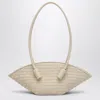 Themoirè Ivory Olympia Bag In Woven Eco-leather