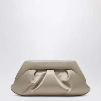Themoirè Ivory Satin Clutch Emera