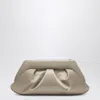 Themoirè Ivory Satin Clutch Emera In Gray