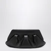 Themoirè Large Emera Clutch Black In Black