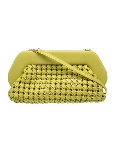 Pre-owned Themoirè Leather Crossbody Bag In Yellow
