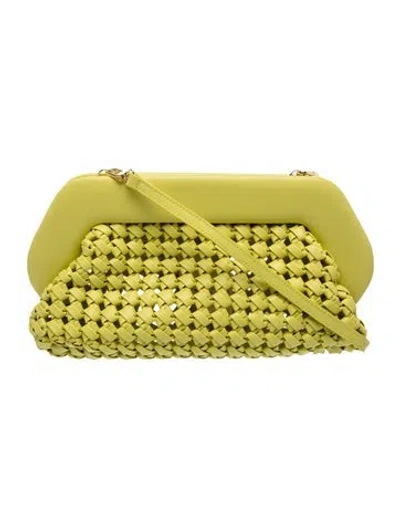 Pre-owned Themoirè Leather Crossbody Bag In Yellow