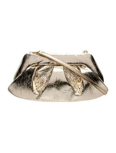 Pre-owned Themoirè Leather Shoulder Bag In Neutral