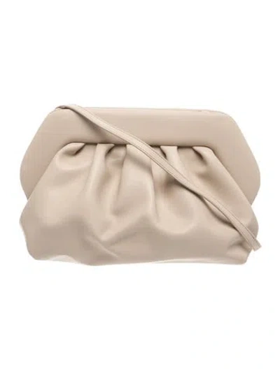 Pre-owned Themoirè Leather Shoulder Bag In Neutral