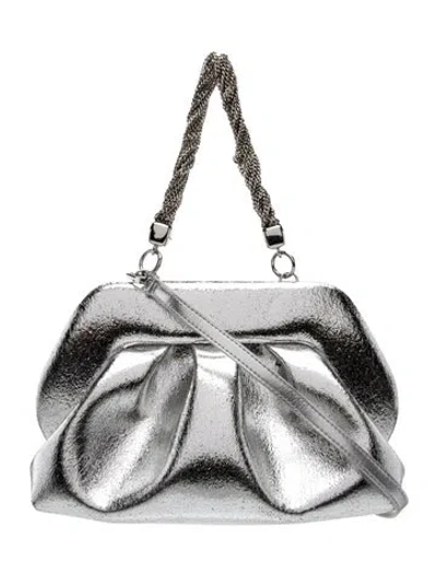 Pre-owned Themoirè Leather Top Handle Bag