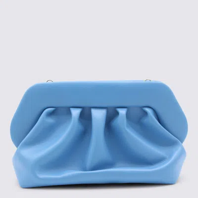 Themoirè Light Blue Vegan Leather Bios Clutch