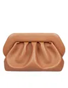 Themoirè Macadamia Vegan Pu Clutch In Brown