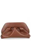 Themoirè Bios Medium Clutch With Gathering In Brown