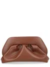 Themoirè Bios Medium Clutch With Gathering In Brown