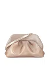 Themoirè Medium Pleated Clutch In Recycled Bios Mesh In Gold