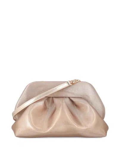 Themoirè Bios Medium Clutch Rete In Neutral