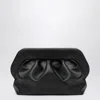 Themoirè Medium Bios Clutch Bag In Black