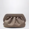 Themoirè Medium Bios Clutch Colour Mud Suede Effect In Neutral