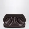 Themoirè Medium Bios Clutch Ebony In Brown