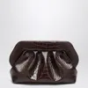 Themoirè Medium Bios Clutch Ebony Crocodile Effect In Brown