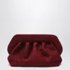 Themoirè Medium Bios Clutch Plum Suede Effect