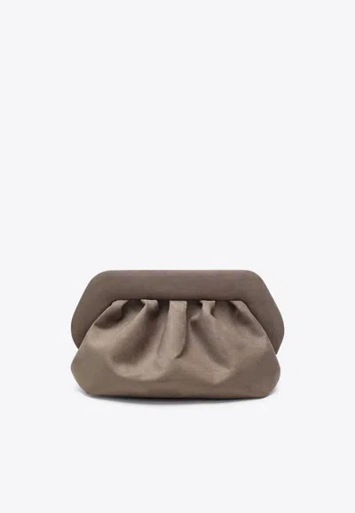 THEMOIRÈ MEDIUM BIOS FAUX SUEDE CLUTCH