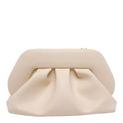 Themoirè Medium Bios Handbag In White