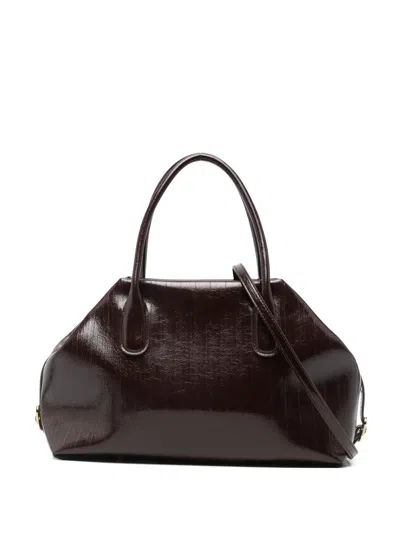 Themoirè Medium Tallia Trank Tote Bag In White