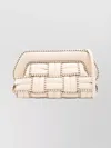 Themoirè Medium Woven Clutch Shoulder Strap