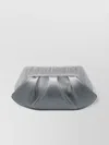 Themoirè Metallic Pleated Structured Clutch Rhinestones
