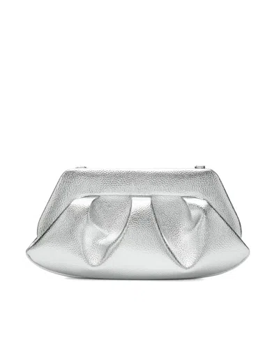 Themoire' Mini Functional Shoulder Bag In Silver