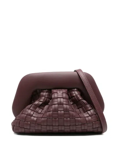 Themoirè Mini Gea Clutch Bag In Red
