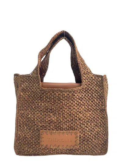 Themoirè "morea Raffia Small" Brown Bag