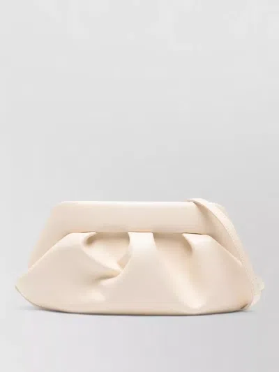 Themoirè Bois Baguette Clutch Bag In White