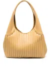Themoirè Ninfa Plissé Shoulder Bag In Yellow