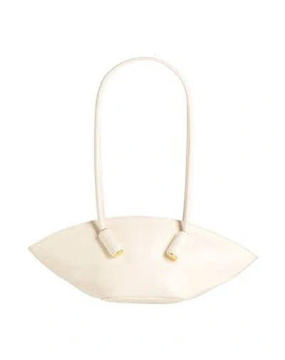 Themoirè Olimpia Woman Shoulder Bag Cream Size - Synthetic Fibers In White