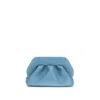 Themoirè Sculptural Medium Clutch With Removable Strap In Blue