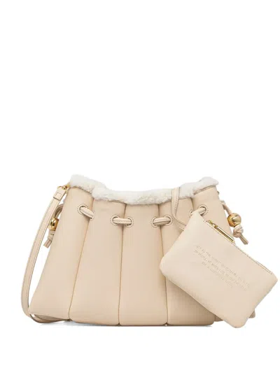 Themoirè Padded Cross Body Bag In Pink