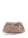 Themoirè Pleated Clutch Bag In Neutral
