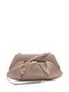 Themoire' Pleated Clutch In Brown