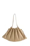 Themoirè Pleated Design Calipso Straw Bag