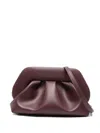 Themoirè Vegan Fabric Crossbody And Satchel Bag In Burgundy
