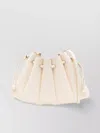 Themoirè Pleated Hardware Shoulder Bag