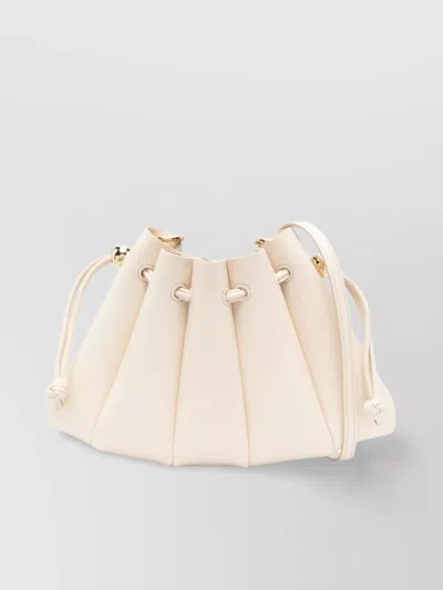 Themoirè Pleated Hardware Shoulder Bag