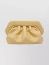 Themoirè Pleated Rectangular Clutch Adaptable Strap