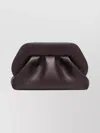 Themoirè Pleated Rectangular Clutch Bag Frame In Green