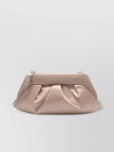 Themoirè Pleated Satin Clutch Bag