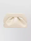 Themoirè Pleated Soft Finish Structured Clutch Bag In Neutral