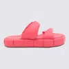 Themoirè Raspberry Faux Leather Phenix Flats